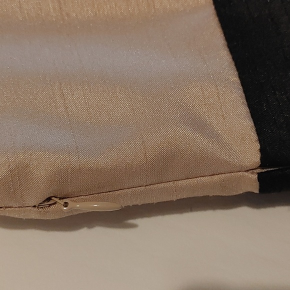 Jessica Howard Black and Gold Pleated Mini Dress Size 6 Petite W/Pockets Formal - Picture 7 of 9